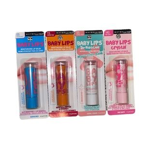 Maybelline Baby Lips 4 pack